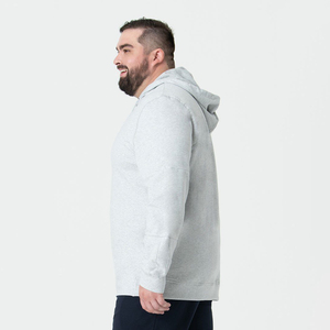 100% algodón hombres pulóver Sudadera con capucha ajuste Regular bordado de letras personalizadas peso pesado 340g tela polar invierno sólido servicio OEM - Product Image 5