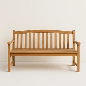 Banco de jardín de teca de Puerto Rico de 3 plazas contemporáneo Muebles de madera contemporáneos para exteriores - Product Image 1