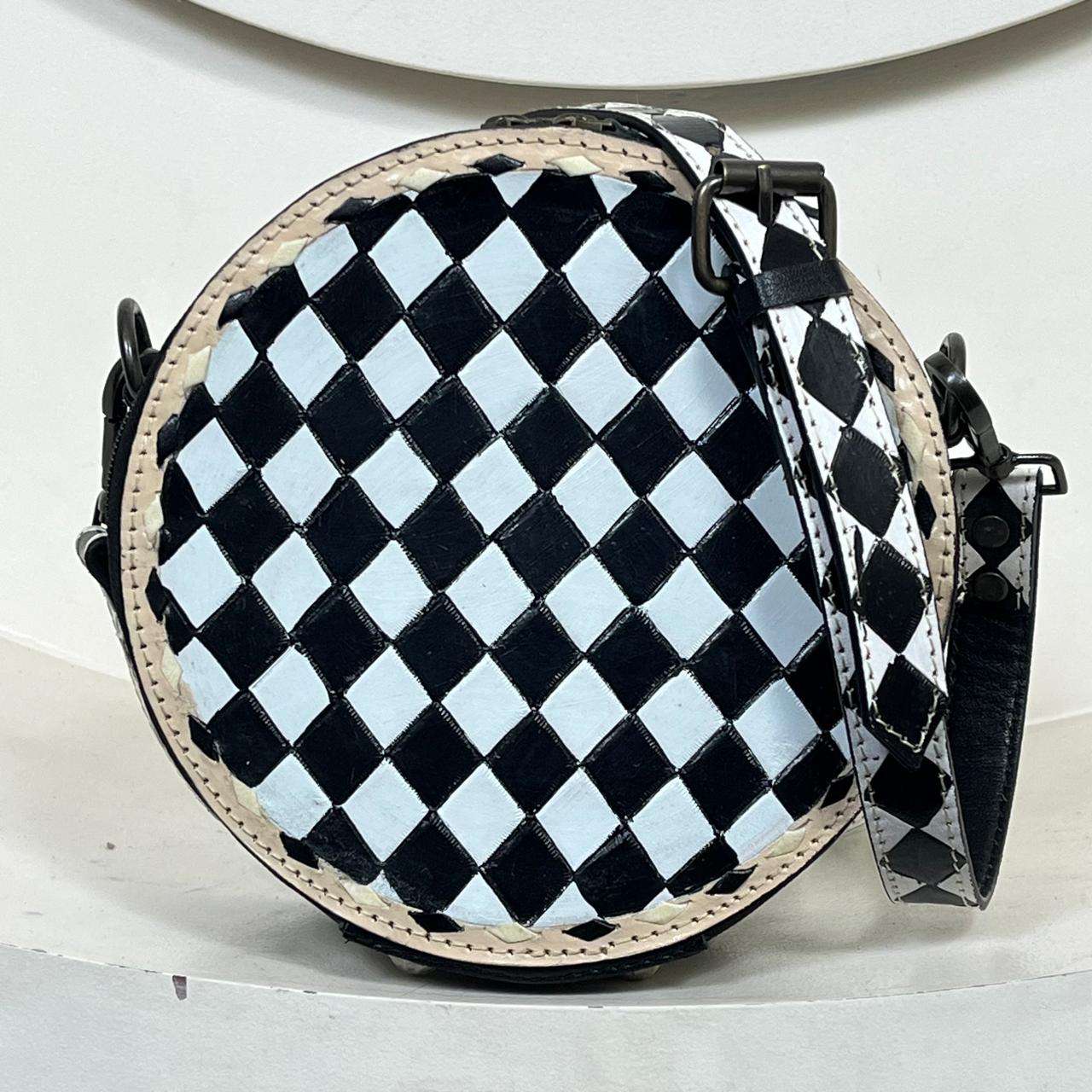 White & Black Checkered