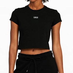 T-shirt pour femme, design confortable et extensible, essentiel pour l'été, vêtements durables de qualité supérieure, tissu en coton respirant, respectueux de l'environnement - Product Image 1