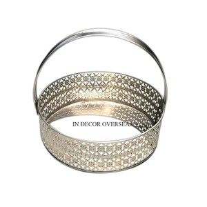 Most Fancy Unique Designer High Standard Quality Metal Wire Made Gold Plated Elegant Look Wedding <b>Gift</b> <b>Basket</b> In Lowest Price - Product Image 3