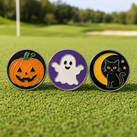 Marcador de Pelotas de Golf Magnético con Logotipo Personalizado al por Mayor, Clip para Gorra Hecho de Aleación de Zinc, para Accesorios y Marcas de Golf