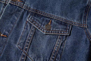 Chaqueta vaquera azul oscuro recubierta de alta calidad para hombre con cuello vuelto y forro interior temporada de primavera curtiduría de Pakistán - Product Image 5