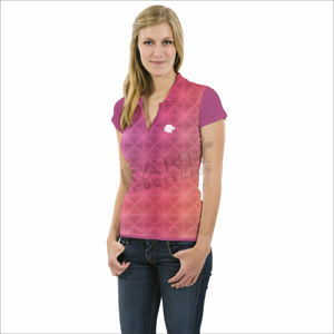 Polo elegante de algodón para mujer con tapeta de botones y cómodo Polo moderno de ajuste moderno para mujer - Product Image 2