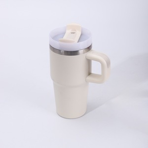 Bicchiere con Cannuccia Ribaltabile da 14 Oz con Manico <span class=keywords><strong>per</strong></span> <span class=keywords><strong>Bambini</strong></span>, Tazza in Acciaio Inox a Doppia Parete con Isolamento Sottovuoto, Senza BPA - Product Image 1