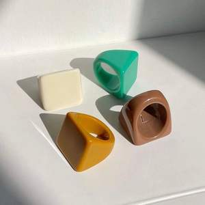 Handmade <b>Resin</b> Finger <b>Rings</b>-Fashion Party Style Wedding & Holiday Gifts - Product Image 6