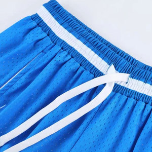 Men's Plus Size Summer Basketball <b>Shorts</b> Casual Knitted Mesh Quick Dry Breathable Waterproof Lightweight Elastic Waist Sports - Product Image 3