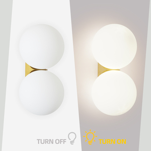<b>Wall</b> Lamp Modern Nordic Glass Ball Postmodern Simple Decorative <b>Wall</b> <b>Light</b> for Home Bedroom Bedside Staircase Porch Bathroom - Product Image 3