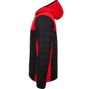 Style vintage personnalisé pour homme perte de la coupe en polyester compressible rembourré avec softshell veste à capuche d'entraînement pour hommes - Product Image 6