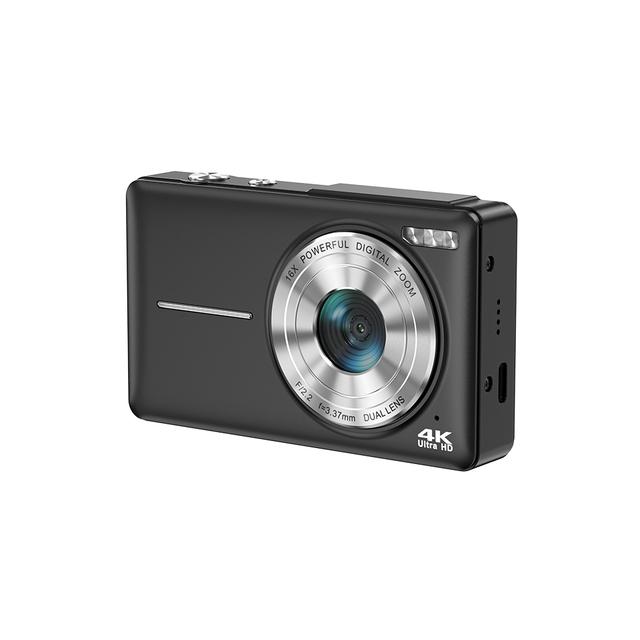 Ultimate Compact Autofocus 4K 64MP Digital Camera for Beginners with Selfie Lens Anti-Shake 16X Zoom for Teens