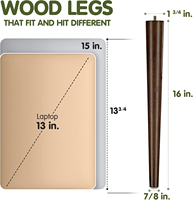 Patas Cónicas de Madera de Caucho Sólido, Diseño Moderno, Resistentes, Fáciles de Instalar, para Exteriores, Apartamentos, Comedor, Oficina, Sala de Estar, Hospital, Dormitorio