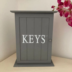 Porte-clé et porte-manteau mural en bois à double niveau à 6 crochets de style vintage Design détachable durable et durable Marque privée - Product Image 1