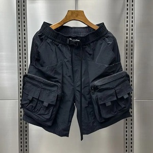 Short Cargo multi-poches de couleur unie pour hommes, pantalon cinq-quarts de marque à la mode, décontracté et fonctionnel pour l'extérieur - Product Image 5