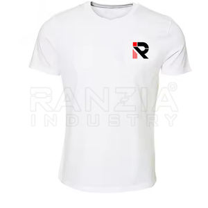 เสื้อผู้ชายระบายอากาศได้ดีเสื้อเชิ้ตผ้าสักหลาดสำหรับใส่เล่นกีฬาผ้าฝ้าย100% ตัวสั้นคุณภาพดี - Product Image 5