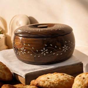 Boîte Chapati en bois personnalisée OEM pour récipients de stockage d'ustensiles de cuisine avec motif imprimé pour Roti et Chapati - Product Image 6