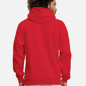 เสื้อมีฮู้ดแบบสวมหัวสำหรับผู้ชายผ้าขนแกะสีผ้าสำหรับฤดูหนาว - Product Image 4