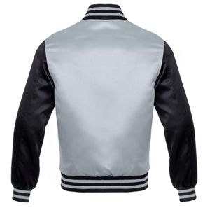 Blouson aviateur en satin durable-Tissu haute performance parfait pour la mode, les vêtements décontractés et les occasions spéciales - Product Image 2