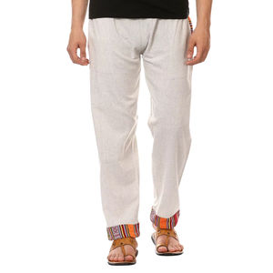 Conjunto de pijama de algodón 100% de diseño personalizado, ropa de dormir informal transpirable para hombre con bolsillo, pijamas informales con patrón tribal nepalí - Product Image 1