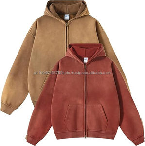 เสื้อฮู้ดดี้ผู้ชาย ผ้าฝ้าย 100% 360gsm ทรงโอเวอร์ไซส์ คุณภาพสูง สไตล์สตรีทแวร์ ปักลายตามสั่ง ลำลอง สำหรับฤดูหนาว - Product Image 1
