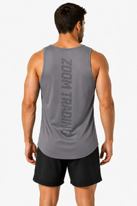 Camiseta sin mangas ligera para hombre – Camiseta deportiva refinada diseñada para un movimiento cómodo, actividades en el gimnasio y atuendos informales - Product Image 2
