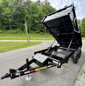 Mini camion benne agricole sur chenilles hydraulique avec engrenages et moteur pour remorque agricole - Product Image 1