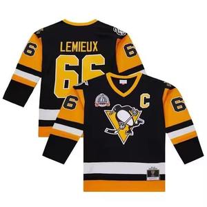 Jersey de Hockey sobre Hielo Personalizado, Detalles Cosidos de Equipo Profesional, Nombre y Número del Jugador Personalizados 66 34, Ropa Deportiva Transpirable - Product Image 1
