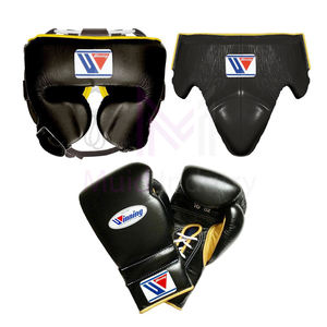Ensemble de sparring de boxe gagnant personnalisé de qualité supérieure gants de boxe en cuir de vachette protège-tête protège-aine nouveau Kit de sparring décontracté - Product Image 1