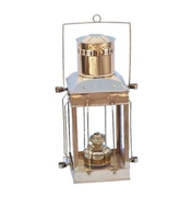 Lampe de lanterne nautique en acier inoxydable, exportation de lampe de bateau nautique en laiton avec finition Antique, lampe de bateau ancre nautique
