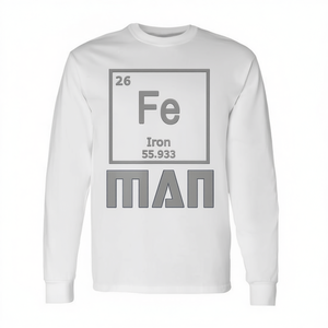 T-Shirt a Maniche Lunghe da Uomo con Tema Scientifico e Matematico, Maglietta con Tavola Periodica - Prodotto Promozionale - Product Image 2
