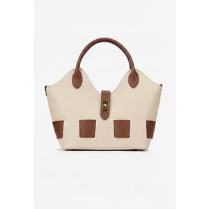 Borsa Strutturata in Vera Pelle Dollar - Elegante Borsa da Donna con Due Manici e Chiusura a Lucchetto, Capacità 3L+ - Made in Italy Art. 25386 - Product Image 1