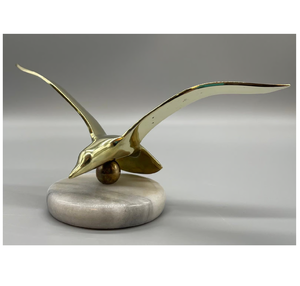 Artículo decorativo de latón al por mayor Base de mármol redonda Águila Artesanía Regalo decorativo a precio asequible - Product Image 1