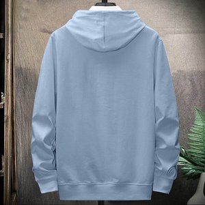 Sudaderas con capucha de algodón para hombre, sudaderas con capucha informales con cordón sólido clásico, suéter cómodo de moda 2025 con bolsillo - Product Image 5