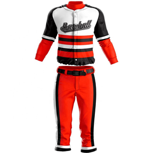 Conjunto de Uniforme de Béisbol y Sóftbol Personalizado con Logotipo, Talla Grande, Transpirable, Antibacterial, de Secado Rápido, Unisex, 100% Poliéster - Product Image 3