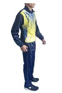 Tracksuit Short Set Custom <b>Mens</b> Clothing Short and <b>Jacket</b> Jogger Set Two Piece Zipper <b>Track</b> Suit Polyester - Product Image 3