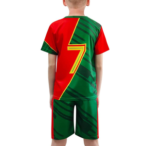 Uniformes de Fútbol Personalizados al por Mayor de Peaky Word Industry, Uniformes de Verano Transpirables y Ligeros de Manga Corta para Equipos, Alta Calidad - Product Image 2