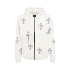 ชุดวอร์มผ้าฝ้าย100% ดีไซน์พลอยเทียมสำหรับผู้ชายชุดวอร์มผ้าฝ้ายออกแบบโลโก้ได้ตามต้องการ - Product Image 3