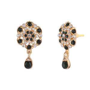 Collier ras du cou en cristal avec strass pour femme, bijoux de créateur de fleurs, de mariage, de mode indienne - Product Image 6