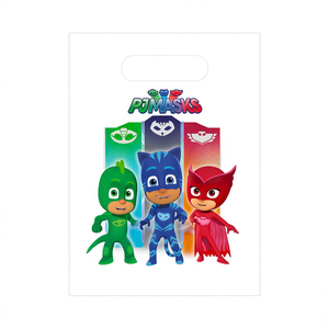 Bolsas de regalo Pj Masks, embalaje de regalo de plástico de 23x16,5 cm para celebraciones, 6 unidades - Product Image 2