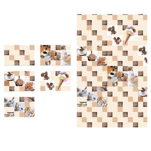 30x45cm กระเบื้องเซรามิคเคลือบผนังสีเหลืองเคลือบเงาดีไซน์ใหม่ - Product Image 3