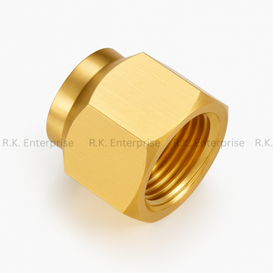 Écrou d'expansion en laiton durable, filetage femelle métrique, écrou de tuyau en laiton, écrou à bride en laiton, adapté aux machines, automobile, en vrac - Product Image 4