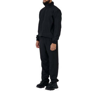 Conjunto Deportivo Informal Personalizado, Chaqueta Cortavientos, Pantalones Deportivos, Diseño Cargo, Personaliza Tu Propio Conjunto Deportivo de Poliéster para Hombre - Product Image 1