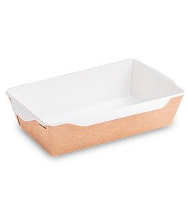 Bol à salade OSQ OpSalad 500 de qualité supérieure, en papier kraft avec couvercle transparent, anti-fuite, pour présentation de plats à emporter, logo personnalisé - Product Image 2