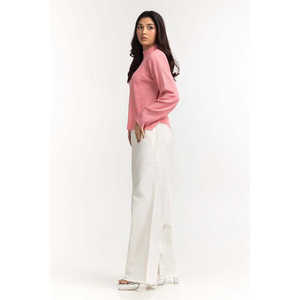 Top de Punto Rosa Básico para Mujer WM-KTP23-103 - Product Image 6