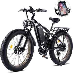 Bicicleta Eléctrica NUEVA de 20'' con Llantas Gruesas 4.0, Motor de 750w/1000w, Batería Extraíble de 48V 12AH-5AH, Acelerador y Pedal - Product Image 1