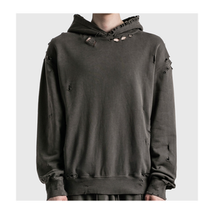Nouveaux sweats à capuche pour hommes, mode hiver, coupe oversize, personnalisables par décoloration et pour couleurs unies, grandes tailles - Product Image 1