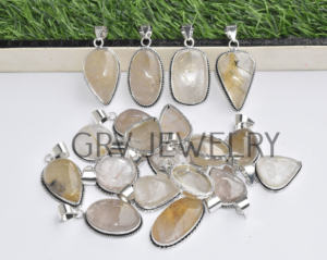 จี้เงินสเตอร์ลิง925ชาติพันธุ์ทำด้วยมือพลอยทับทิมสีทองธรรมชาติสำหรับงานแต่งงานงานครบรอบขายส่งจำนวนมาก - Product Image 5