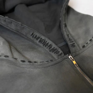 Fabricantes de ropa de Pakistán pantalones acampanados personalizados Vintage lavado ácido sol desteñido Puff estampado algodón Jogging chándal para hombres - Product Image 6