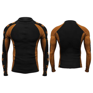 Rashguards de natation à sublimation personnalisée Rashguards à compression Mma Rashgaurd vêtements de course - Product Image 3