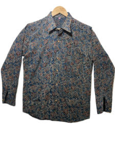 Chemise à manches longues pour homme en coton 100% de haute qualité, imprimée à la main, motif floral, respirante, fabriquée en Inde - Product Image 1