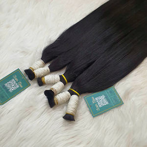 Extensiones de cabello humano vietnamita crudo 100%, cabello virgen liso de hueso, color Natural, Color Rubio a granel para mujeres - Product Image 1